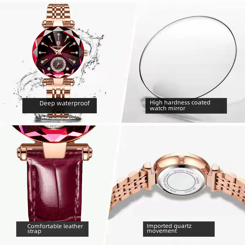 Swiss Brand New Waterproof Ladies Watch Ultra-thin Belt Quartz Watch Live Foreign Trade Explosions A Generation Of Hair