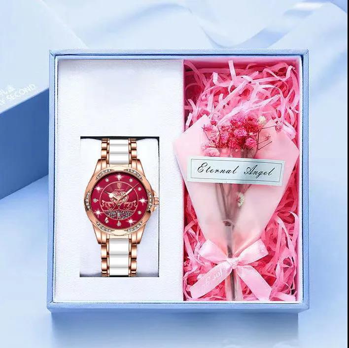 Swiss Brand Women's Watch New Waterproof Luminous Fashion Quartz Watch Live Broadcast Foreign Trade Popular One-piece Delivery