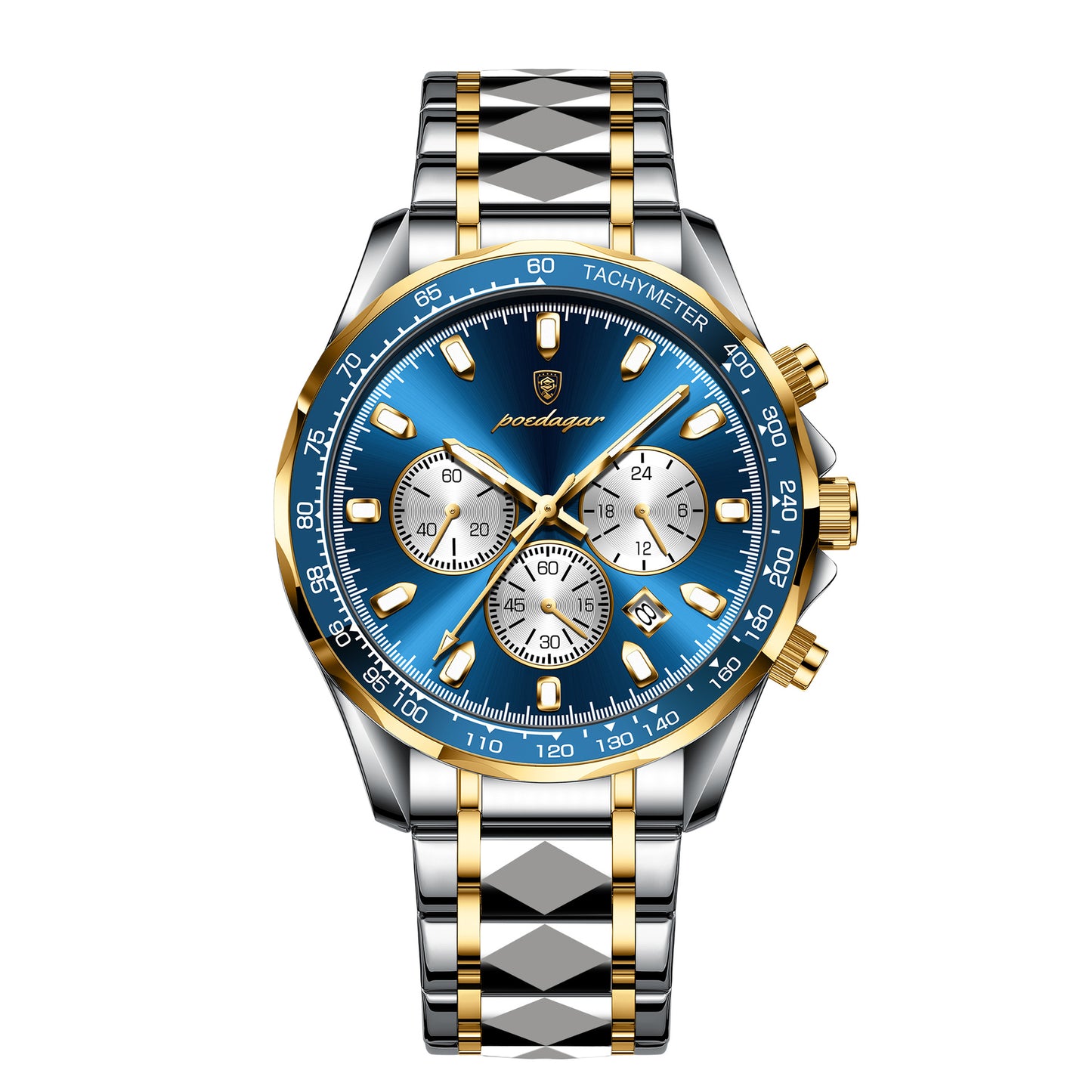 Swiss Brand Waterproof Luminous Men's Watch New Multifunctional Quartz Watch Live Foreign Trade Explosions A Generation Of Hair