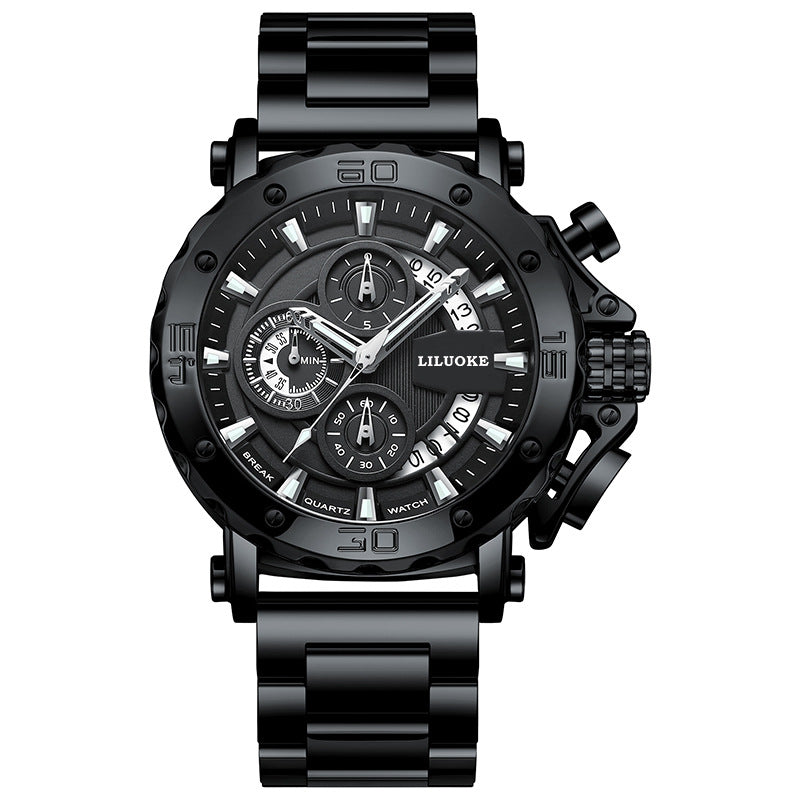 One-piece Delivery Watch Men's Wholesale Thick Luminous Waterproof Men's Watch High-end Cross-border Men's Watch Hot Quartz Watch