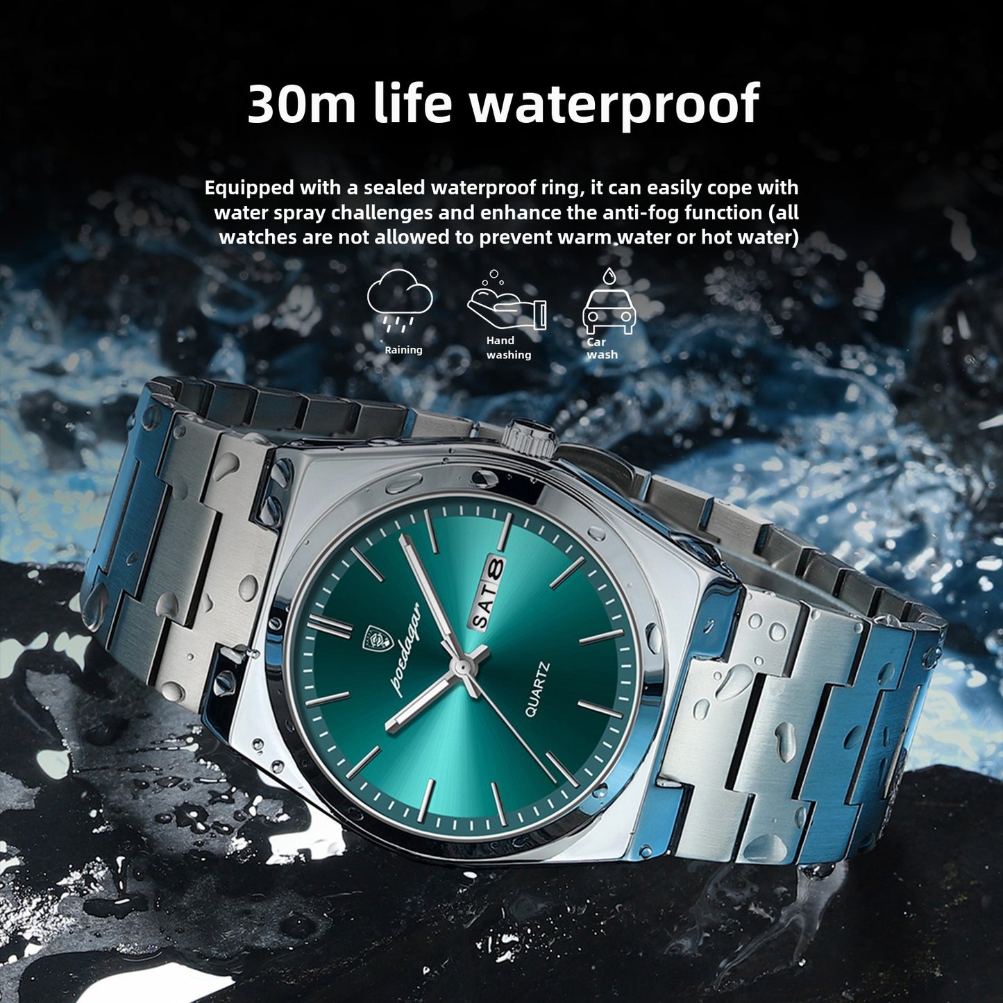Swiss Brand Luxury Men's Watch New Ultra-thin Waterproof Quartz Watch Live Broadcast Foreign Trade Popular One-piece Delivery