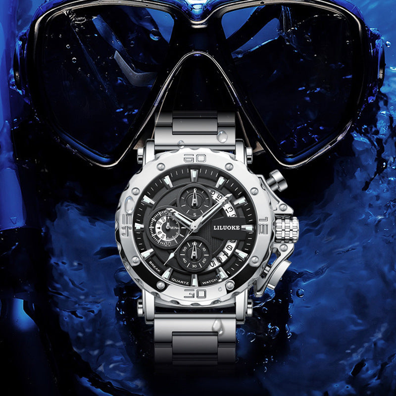 One-piece Delivery Watch Men's Wholesale Thick Luminous Waterproof Men's Watch High-end Cross-border Men's Watch Hot Quartz Watch