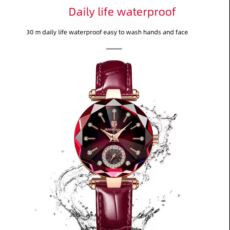Swiss Brand New Waterproof Ladies Watch Ultra-thin Belt Quartz Watch Live Foreign Trade Explosions A Generation Of Hair