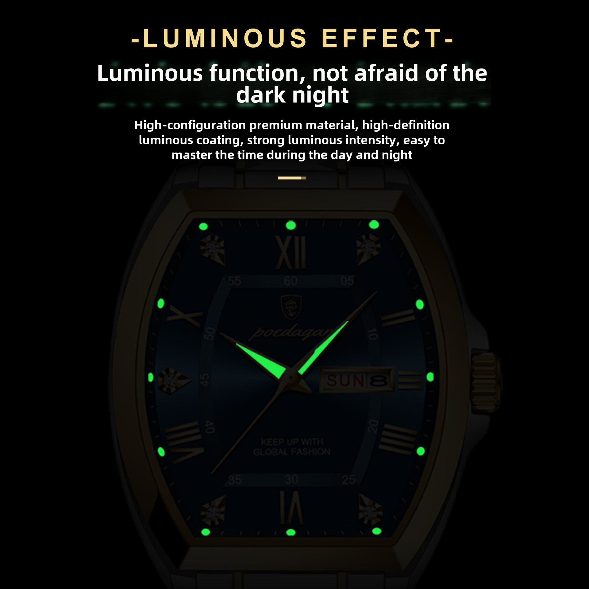 Swiss Brand New Men's Watch Waterproof Luminous Barrel Quartz Watch Live Foreign Trade Explosions A Generation
