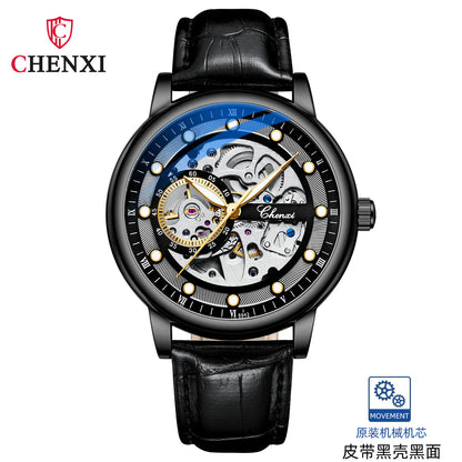Chenxi Brand New Vibrato With The Same Business Luminous Waterproof Watch Men&#039;s Men&#039;s Hollow Automatic Mechanical Watch