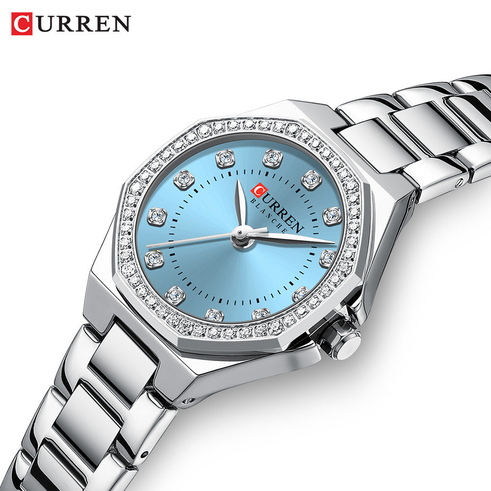 Curren/Crane 9100 Women's Watch Fashion Women's Watch Casual Steel Band Watch Foreign Trade Watch