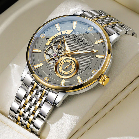 Bingada Watch Men's Automatic Waterproof Watch Live Explosions Men's Watch Multifunctional Mechanical Watch Factory Outlet