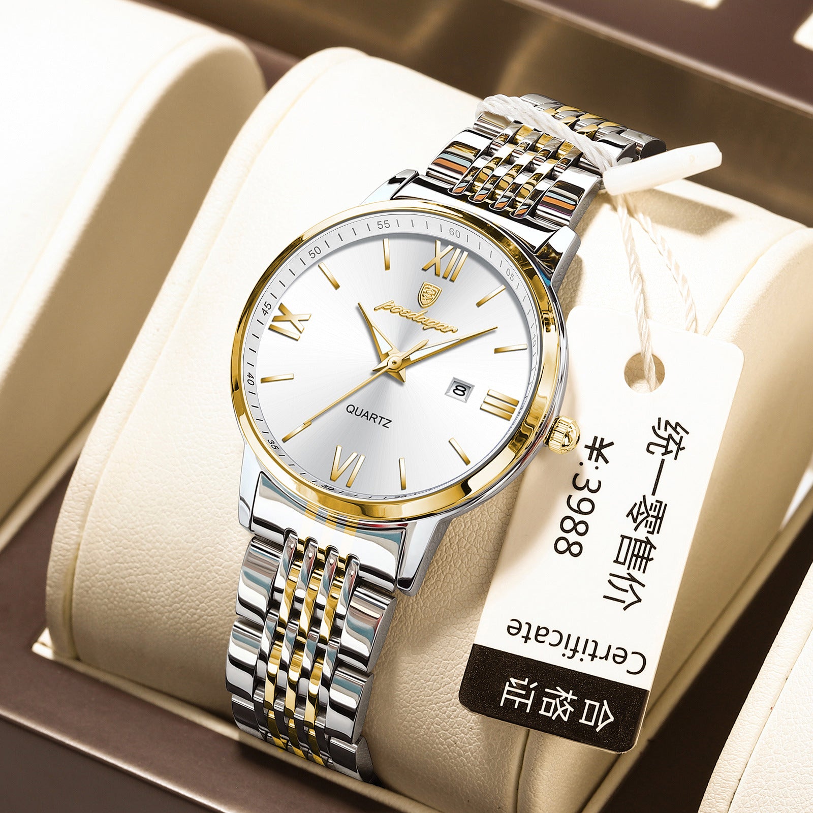 Swiss Brand New Ultra-thin Women's Watch Waterproof Luminous Luxury Watch Live Broadcast Foreign Trade Popular One-piece Delivery