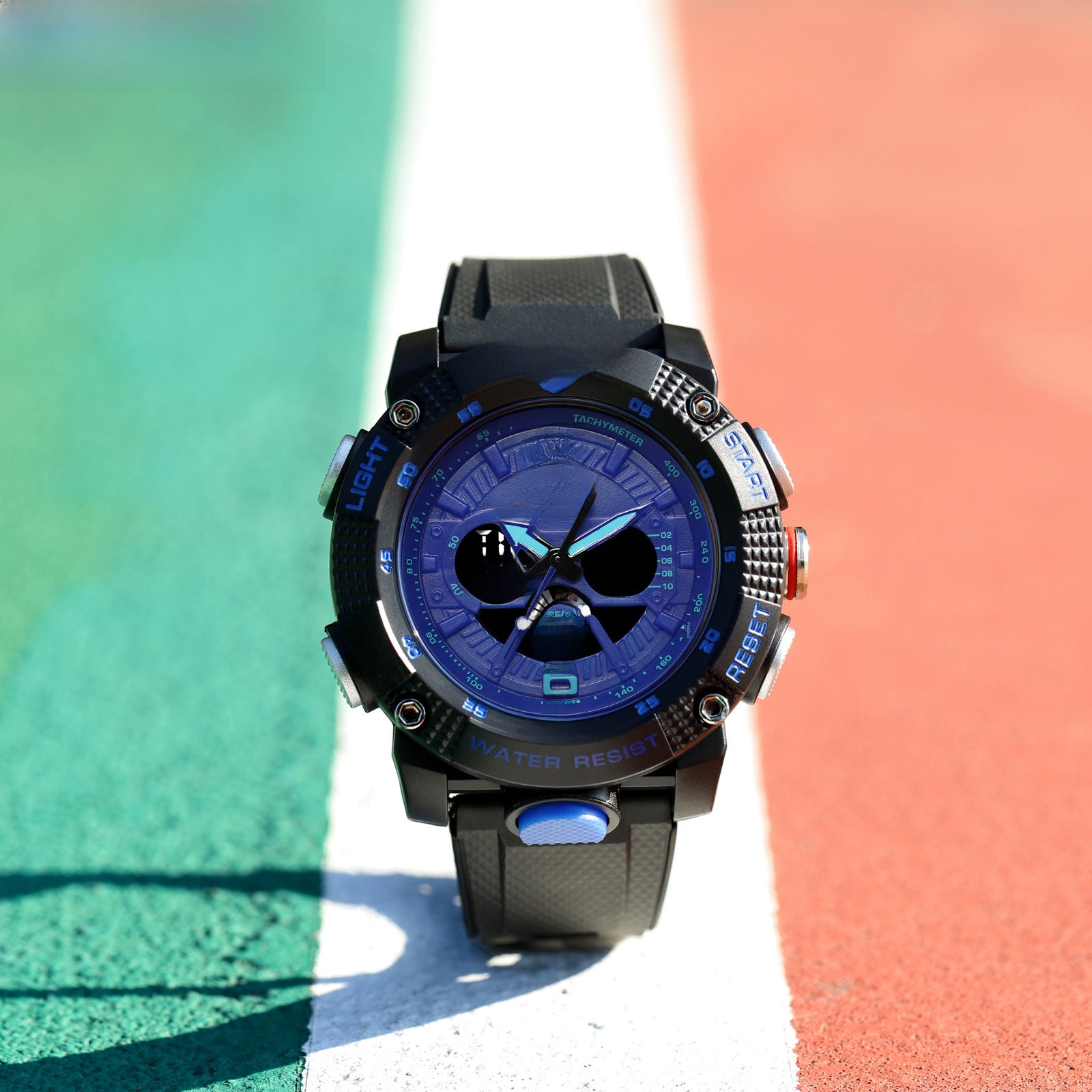 SMAEL SMAEL Casual Waterproof Watch Digital Dual Display Outdoor Sports Multifunctional Luminous Men's Watch