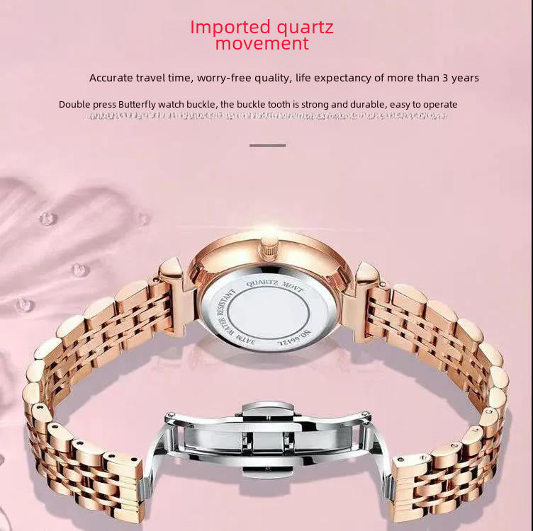 Swiss Brand Waterproof Ladies Watch Casual Ultra-thin Quartz Watch Trembles Explosions AliExpress A Generation Of Hair