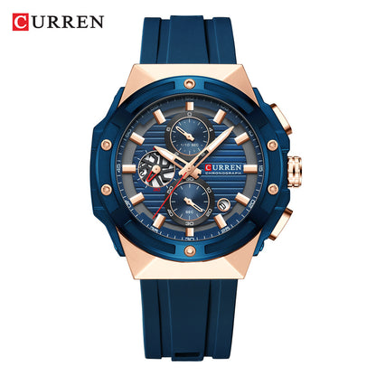 Curren/Crane 8462 Men's Watch Calendar Men's Watch Six-pin Tape Quartz Watch Sports Watch