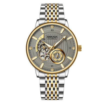 Bingada Watch Men's Automatic Waterproof Watch Live Explosions Men's Watch Multifunctional Mechanical Watch Factory Outlet