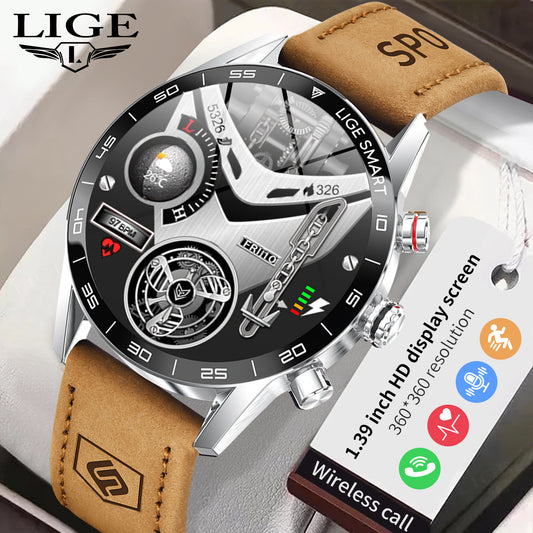LIGE/bangwei Foreign Trade Exclusive Smart Watch Blood Pressure Heart Rate Bluetooth Multi-functional Men's Business Watch