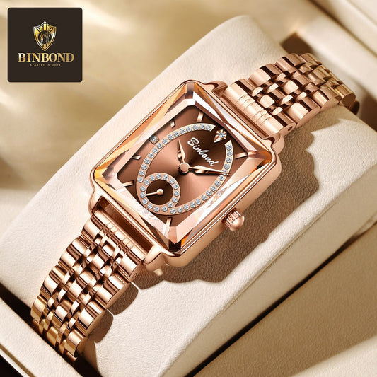 BINBOND Binbang Watch TikTok Live Hot Selling Luxury Women's Watch Waterproof Steel Band Women's Watch Wholesale
