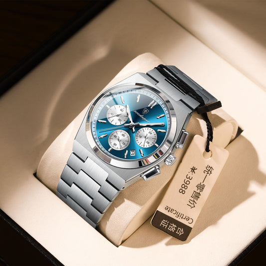 Swiss Brand Men's Watch Waterproof Multifunctional Luminous Ultra-thin Quartz Watch Live Foreign Trade Explosions A Generation Of Hair