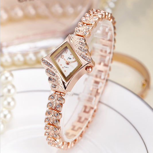 Bracelet Fashion Watch Women&#039;s Steel Band Rhinestone Student Quartz Ins Wind Electronic Ladies Fashion Watch