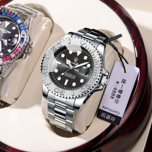 Swiss Brand Men's Watch Waterproof Luminous Fashion New Quartz Watch