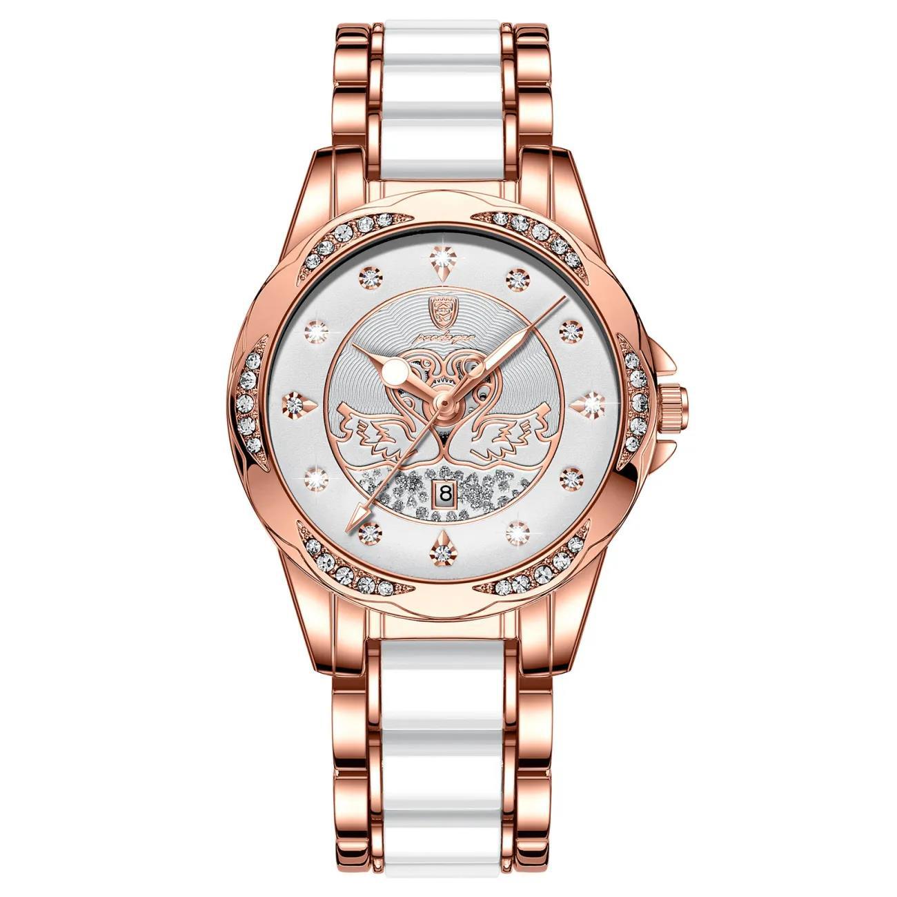 Swiss Brand Women's Watch New Waterproof Luminous Fashion Quartz Watch Live Broadcast Foreign Trade Popular One-piece Delivery