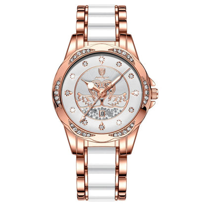 Swiss Brand Women's Watch New Waterproof Luminous Fashion Quartz Watch Live Broadcast Foreign Trade Popular One-piece Delivery