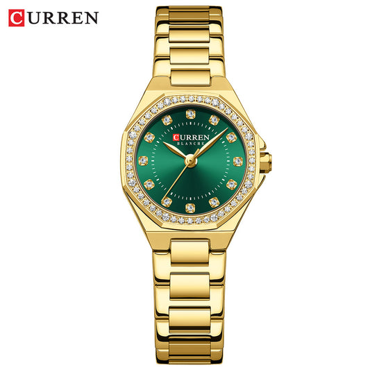 Curren/Crane 9100 Women's Watch Fashion Women's Watch Casual Steel Band Watch Foreign Trade Watch