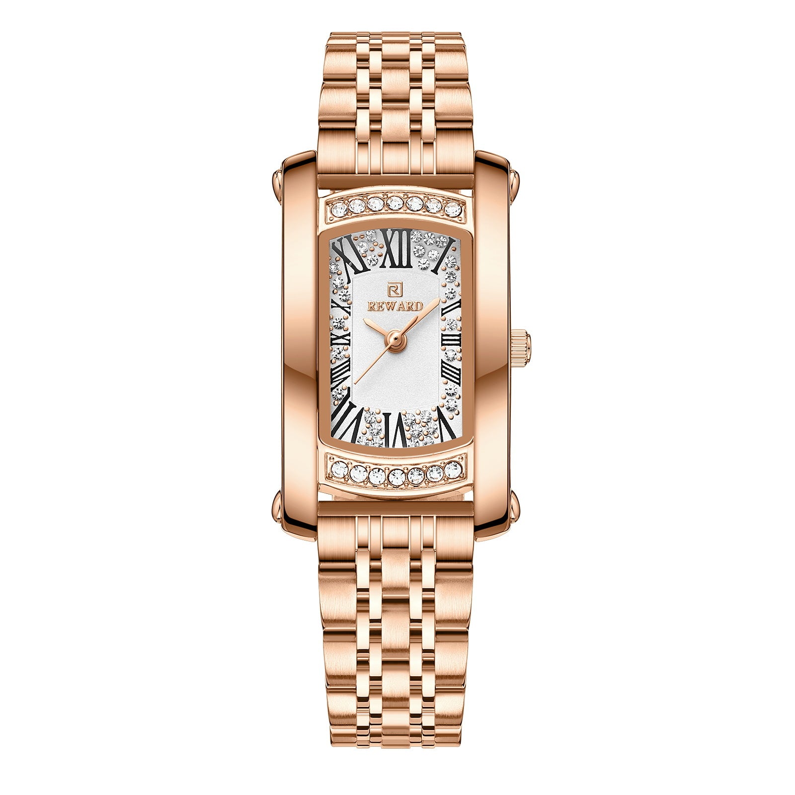 Reward Women's Square Quartz Watch Light Luxury Fashion Exquisite Waterproof Watch Cross-border Best-selling Lady Watch