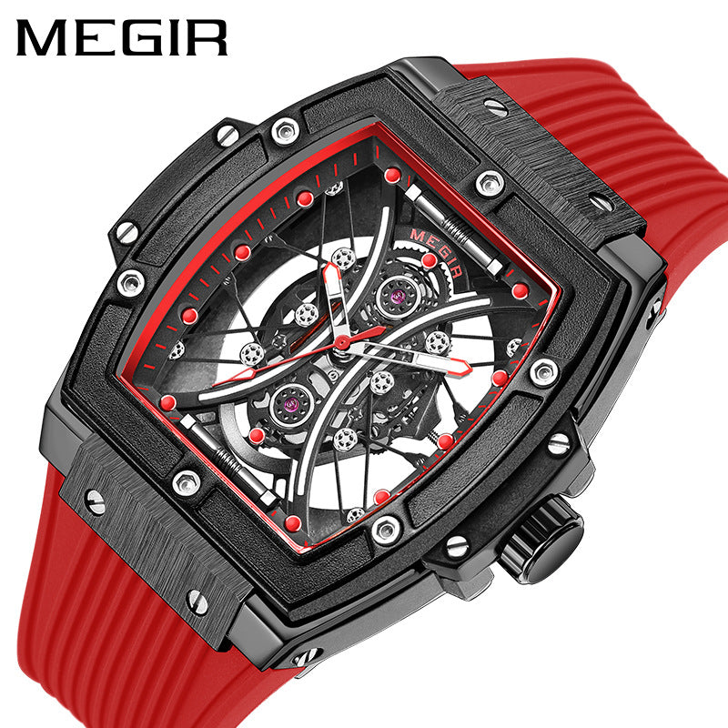 New Megir Men's Watch TikTok Explosions Fashion Square Luminous Sports Watch Men's 8109