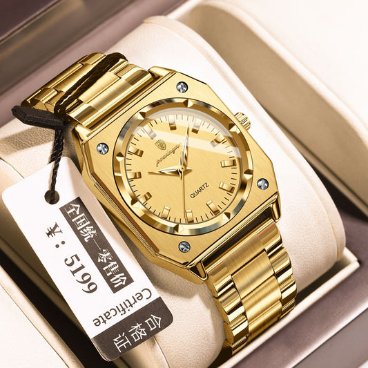 Swiss Brand Ladies Watch New Retro Luminous Square Quartz Watch Live Foreign Trade Explosions A Generation Of Hair