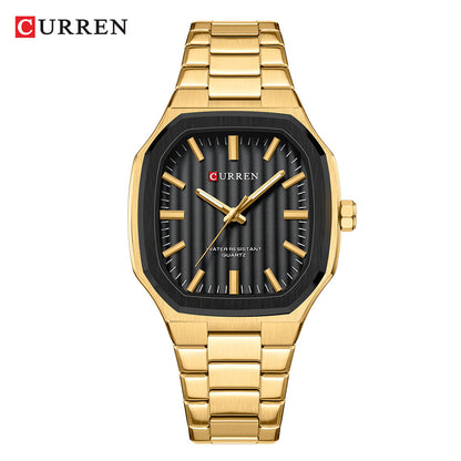 Curren 8458 Men's Watch Fashion Steel Strap Watch Business Men's Watch Quartz Watch Foreign Trade Watch