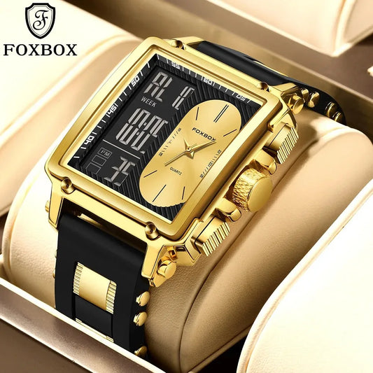 LIGE/foreign Trade New Men's Multi-function Dual Display Electronic Watch Student Waterproof Sports Chronograph Watch