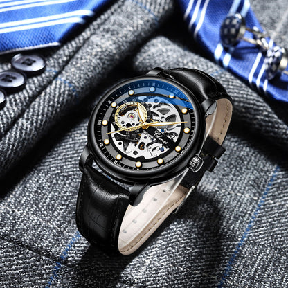 Chenxi Brand New Vibrato With The Same Business Luminous Waterproof Watch Men&#039;s Men&#039;s Hollow Automatic Mechanical Watch