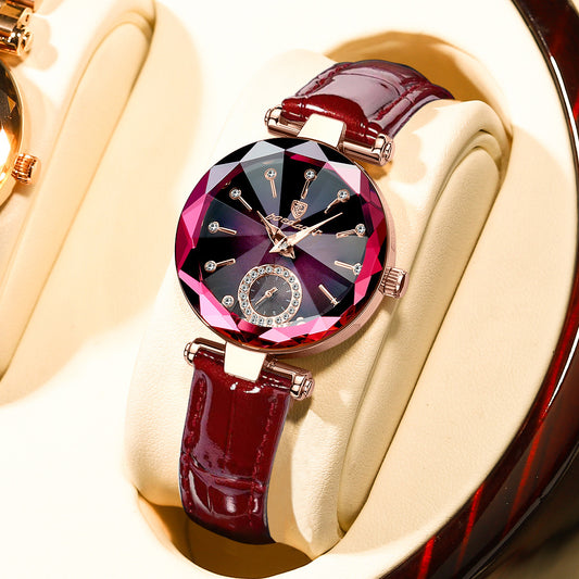 Swiss Brand New Waterproof Ladies Watch Ultra-thin Belt Quartz Watch Live Foreign Trade Explosions A Generation Of Hair