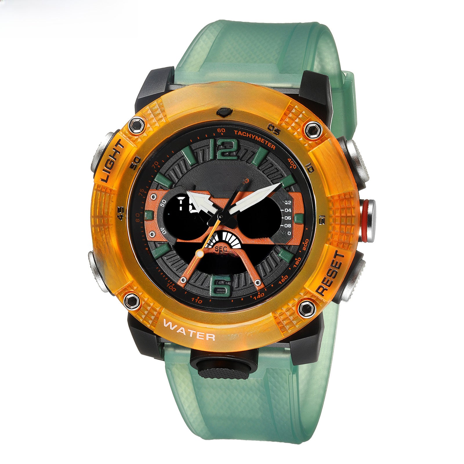 SMAEL SMAEL Casual Waterproof Watch Digital Dual Display Outdoor Sports Multifunctional Luminous Men's Watch