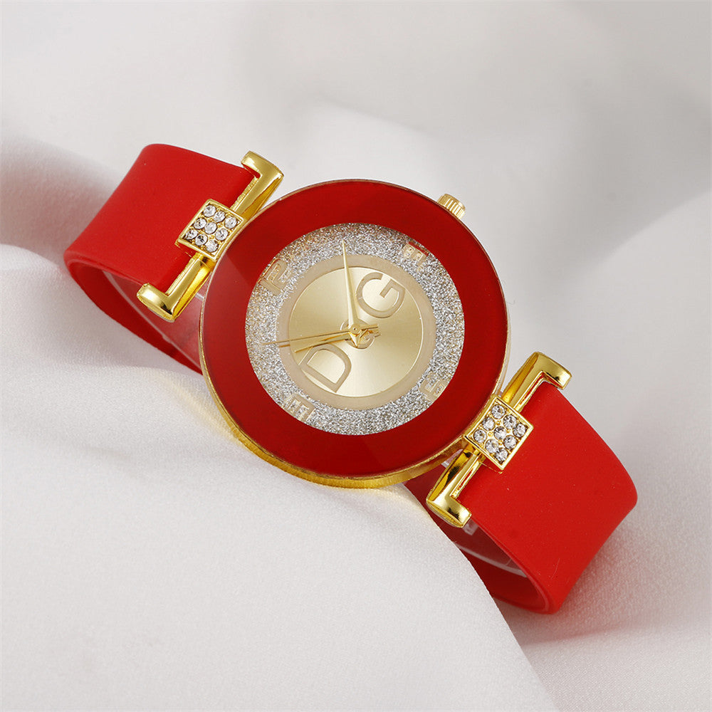 Foreign Trade New Fashion Women's Watch Fashion Silicone Popular Watch Trend Quartz Student Women's Watch In Stock Wholesale