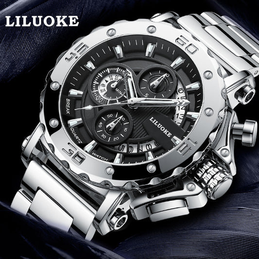 One-piece Delivery Watch Men's Wholesale Thick Luminous Waterproof Men's Watch High-end Cross-border Men's Watch Hot Quartz Watch